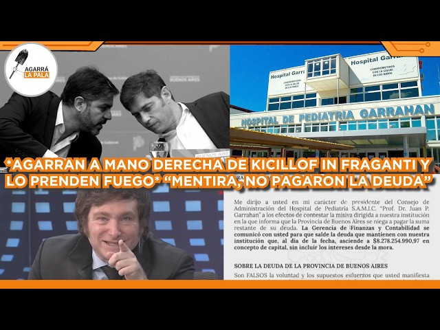 AGARRAN A MANO DERECHA DE KICILLOF IN FRAGANTI Y LO PRENDEN FUEGO: "MINTIÓ, NO PAGARON LA DEUDA"