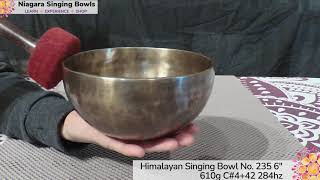 Himalayan Singing Bowl No. 235 C#4+42 284 hz