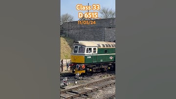 Class 33 D6515 at Swanage Diesel gala #trainspotting #train #trains #heritagetrain #classictrain