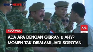 Gibran Tak Salami AHY, Bahlil, dan Cak Imin di Upacara Militer | Sindo Today | 11/08