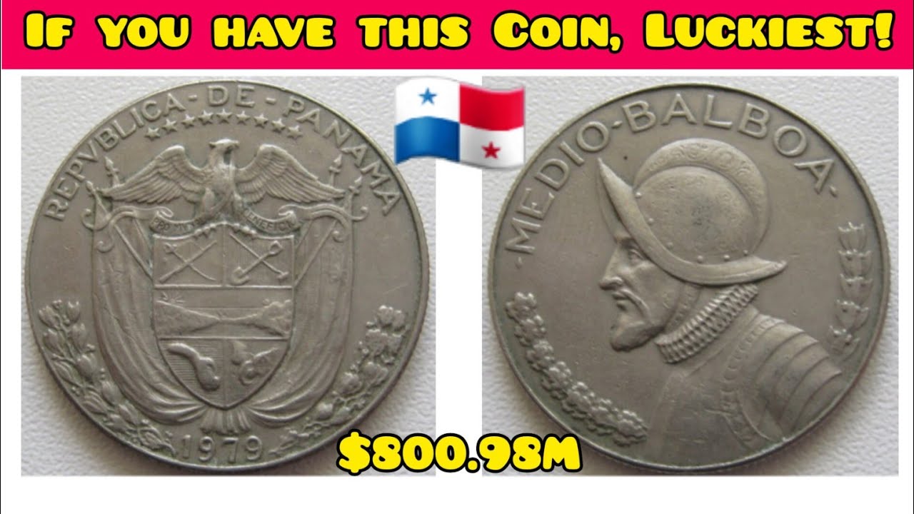 Panama Medio Balboa Coin - Repvblica De Panama - Ultra Unique Panama Coin