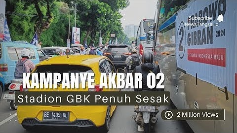 Detik-detik Suasana Kampanye Akbar Prabowo Gibran di Stadion GBK Senayan, Jakarta. Macet Total Broo