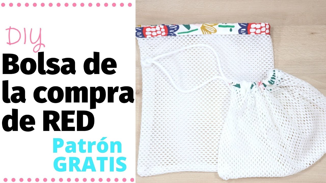 #DIY Cómo hacer una bolsa para la compra de red #0waste #costura #tutorial