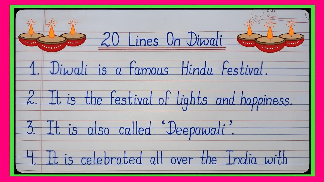 essay diwali par