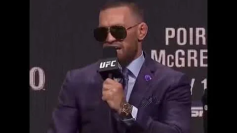 Conor McGregor:"Shut your mouth you fool" to Dustin Poirier | Pre-fight Press conference UFC 264