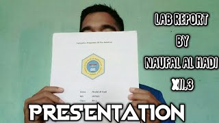 LAB REPORT PRESENTATION 📓