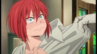The Ancient Magus' Bride- Elias  forces Chise to bathe
