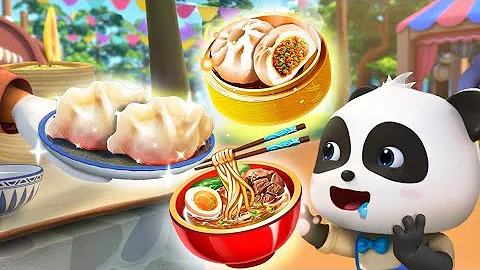 I Love Noodles, Dumplings, and Steamed Buns | Food Song | Learn Colors|Kids Songs |BabyBus #cartoon