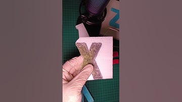 letter cutting #satisfying #foamcutting #styrofoam #asmr #shorts