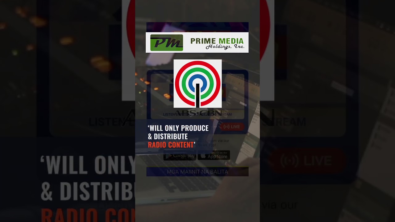 ⁣Romualdez's Prime Media says joint venture with ABS-CBN only for radio, not TV