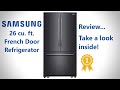 Samsung French Door Refrigerator with Internal One Touch Water Filter Review. Model no. RF261BEAESG