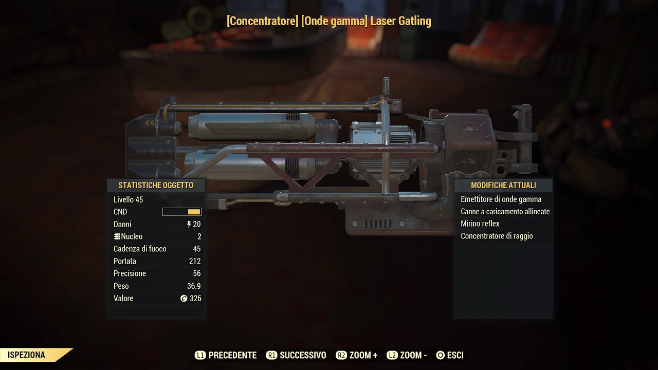 FALLOUT 76 LASER GATLING LOCATION , COME E DOVE TROVARLO , ARMA DI