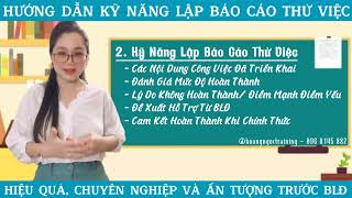 Kỹ Năng Lập Báo Cáo Thử Việc TỐI ƯU Nhất #hoangngoctraining #daotaokynang #kynangchonguoidilam Kỹ Năng Lập Báo Cáo Thử Việc TỐI ƯU Nhất #hoangngoctraining #daotaokynang #kynangchonguoidilam