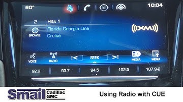 Using Your Radio Functions on Cadillac CUE