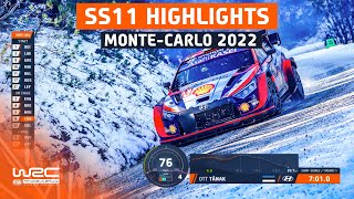 SS11 STAGE HIGHLIGHTS | WRC Rallye Monte-Carlo 2022