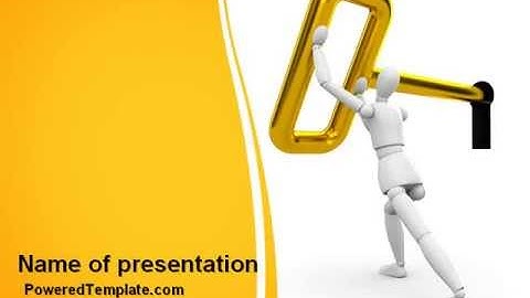 Turning Key PowerPoint Template by PoweredTemplate.com