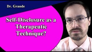 Self-Disclosure as a Technique in Counseling