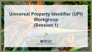 UPI Discussion (Session 1) - RESO 2023 Fall
