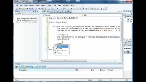 How to Create a Timer in VB.NET From SQL Data Output : Computer Programming