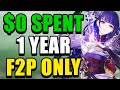 I spent $0 after 1 year of playing Genshin Impact...