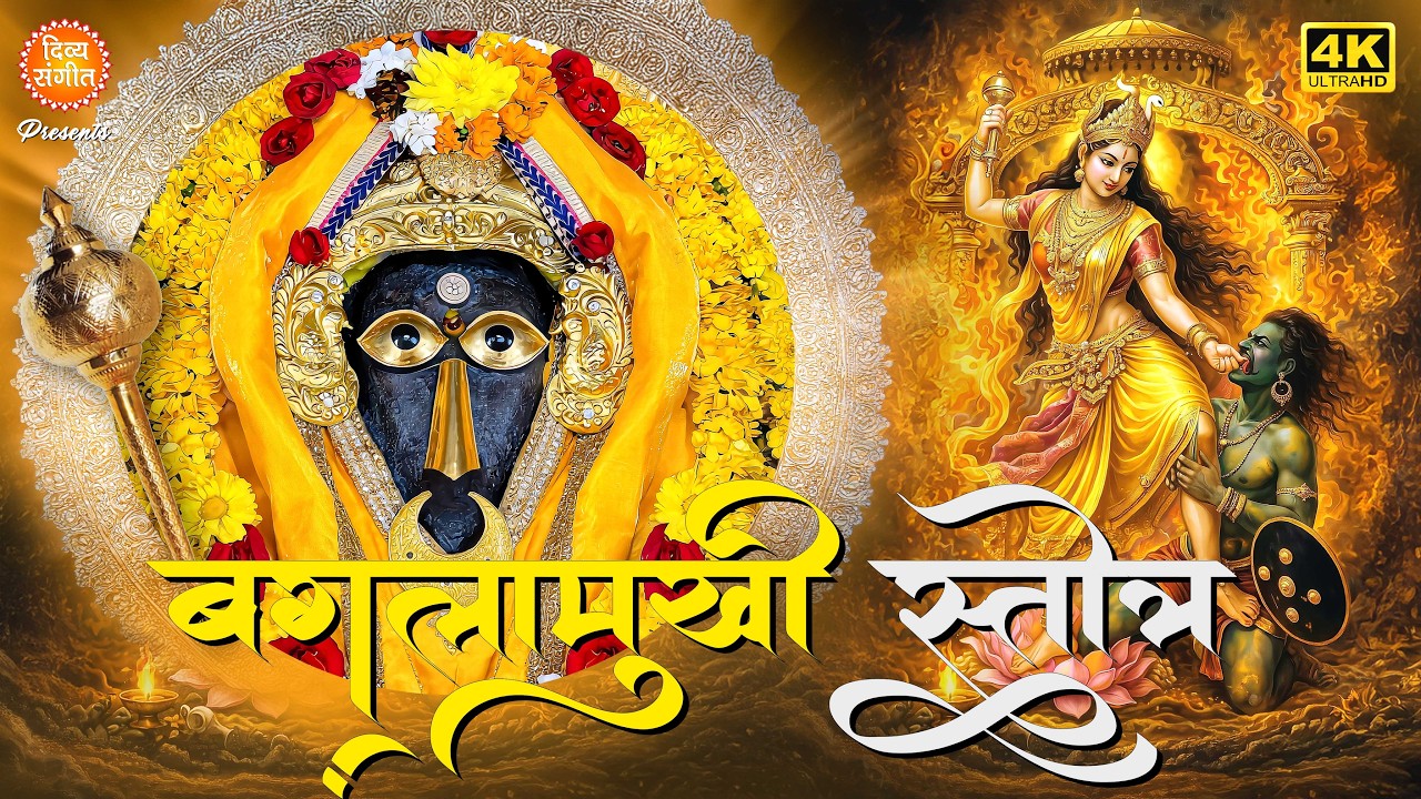 बगलामुखी स्तोत्रम् | Baglamukhi Stotram | Mahakavach & Powerful Devi Protection Mantra _4K VIDEO