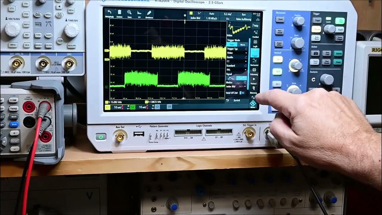 Video 8 Recorder. Messung der Kopf Qualität YouTube