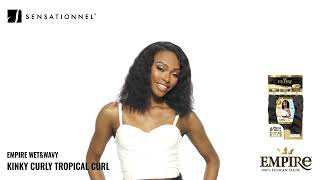 Sensationnel Empire Wet Wavy Kinky Curly Tropical Curl Wig 360 view