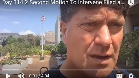 August 31st, 2017  Second Motion To Intervene Filed and Served - Now National Press Club