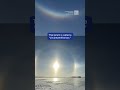 Ice & Sun Combine To Make Incredible Halo