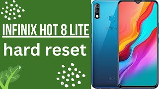 how to Hard reset Infinix hot 8 lite// remove lock screen