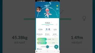 I love ❤️ Shiny Frillish ✨️ #pokemon #shorts #short