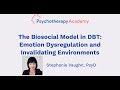 Biosocial Model in DBT: How Symptoms Arise and Are Maintained