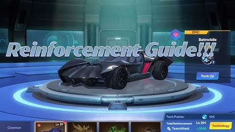 DC Worlds Collide - Reinforcements - what are they and how to upgrade them