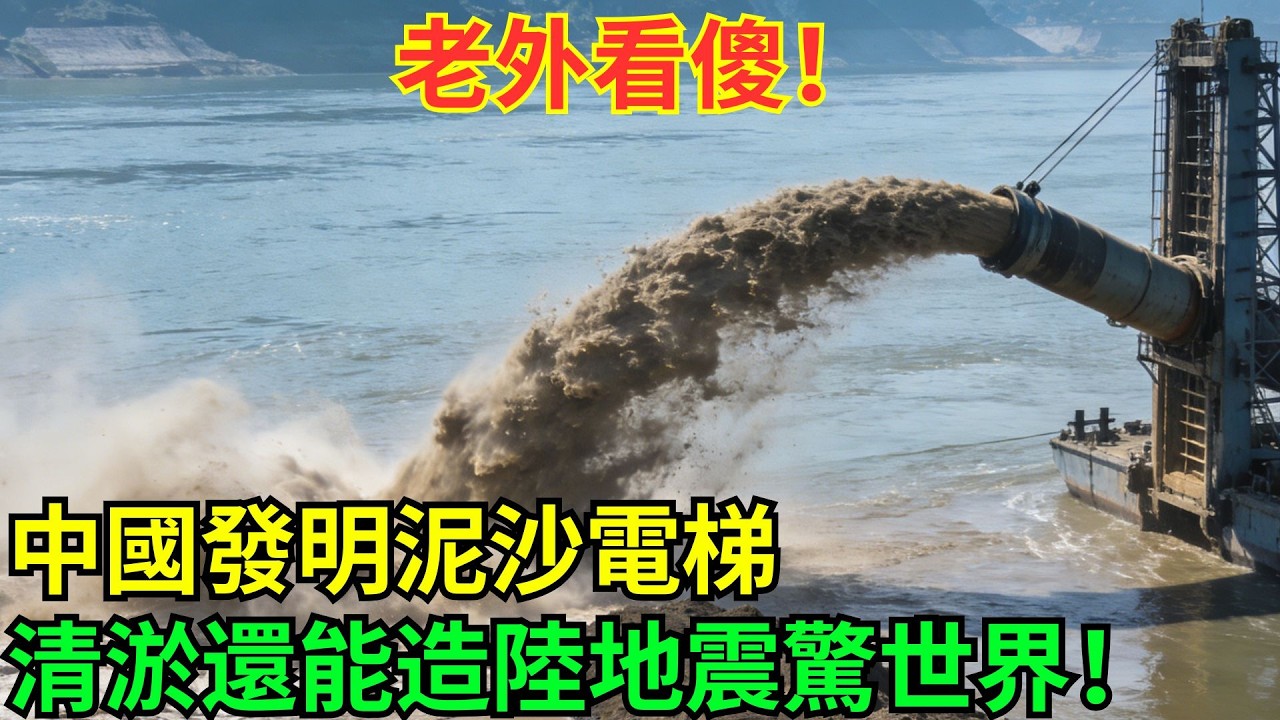 長江三峽水庫清淤難？中國人發明「泥沙電梯」：每年抽走上千萬噸，既保庫容又造陸地！#科普#國際觀點#熱門#生態修複#沙漠
