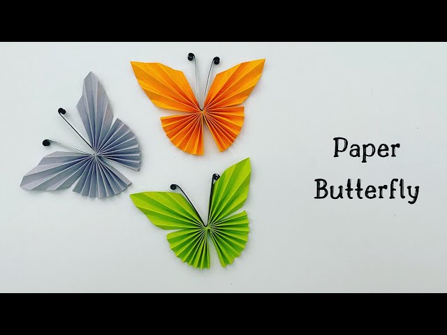 How to make easy paper butterfly 🦋 / paper crafts for school