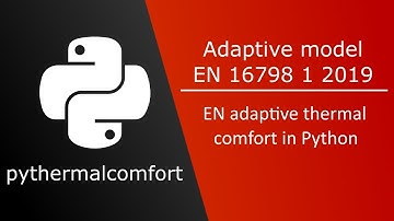 EN Adaptive model with Python - pythermalcomfort