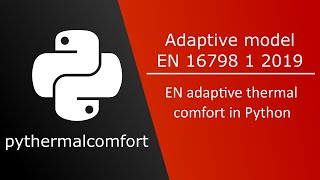EN Adaptive model with Python - pythermalcomfort