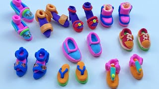 DIY How To Make Polymer Clay Miniature Shoes | DIY Miniature Footwear | Miniature Shoes | Clay Ideas