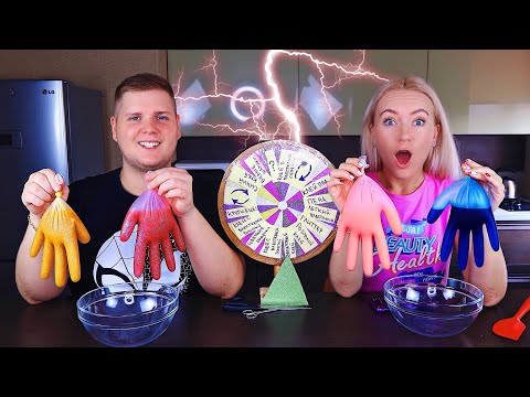 видео: РУЛЕТКА СЛАЙМ ЧЕЛЛЕНДЖ С ПЕРЧАТКАМИ 😈 MYSTERY WHEEL OF SLIME GLOVES CHALLENGE // Лизун