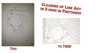 Isolating Line Art in Photoshop in 5 mins