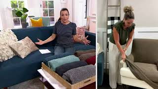 Paulato By Gaico Stretch Furniture Slipcover on QVC screenshot 5