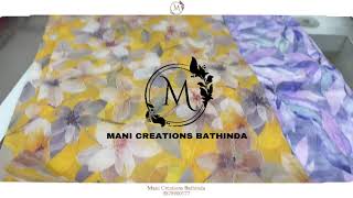 ਸਹਣ ਸਹਣ ਸਟ ਹਡ ਵਰਕ Mani Creations Bathinda 