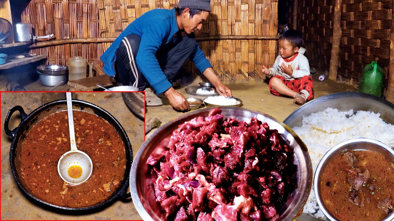 sheep meat special curry by somuhang || Himalayan cooking || manjita's family ||