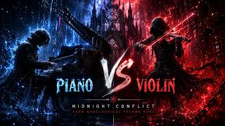 Piano vs Violin Midnight Conflict — Dark Techno Symphony