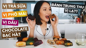 Thử các vị bánh trung thu lạ nhất: Trà sữa, phô mai, dâu?