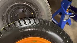 Scag 32” V Ride 2 Stand up mower part 1 wheel swap