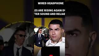 Wired Headphones Are Making a Comeback 😳🎧 #audio #profamily #usa #christianoronaldo #trending #us