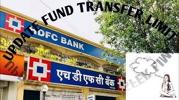 HDFC Fund Transfer Limit Update | Limit Increase or Decrease