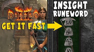 Get the Insight Runeword Easily + 4 Socket Polearm in Diablo 2 Resurrected / D2R
