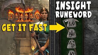 Get The Insight Runeword Easily 4 Socket Polearm In Diablo 2 Resurrected D2R